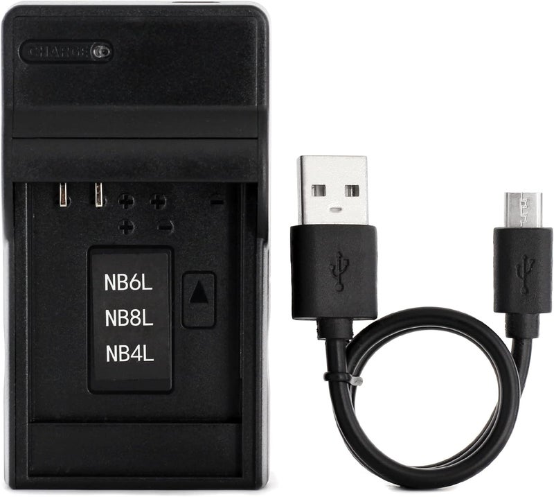 Norifon NB-4L USB Charger for Canon PowerShot SD750 SD780 is SD1000 SD1100 is SD1400 is A2200 A3100 is, IXY Digital 60, IXUS 220 HS, Digital IXUS 70 Camera and More - Image 1